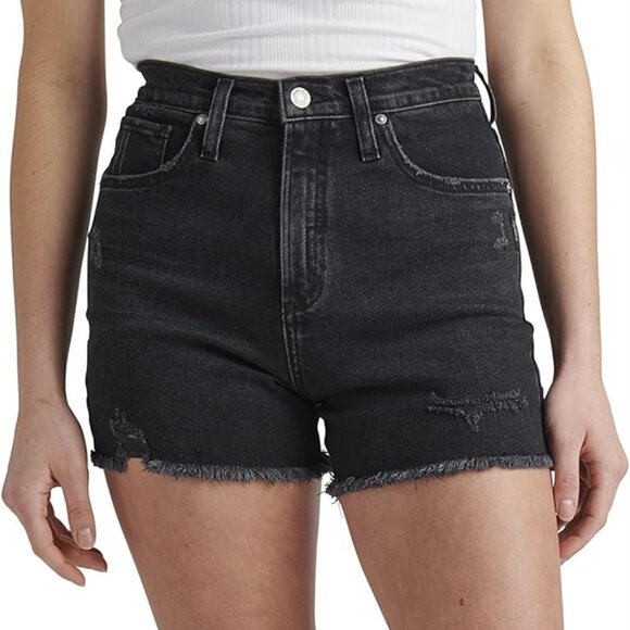 Silver Jeans Baggy Jean Shorts - Picture 1 of 8
